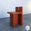 SketchUp e V-Ray - Cadeira lateral por Lina Bo Bardi, 1985. Sesc Pompéia. . Een project van  Ontwerp, 3D, Meubelontwerp en -bouw, Interactief ontwerp,  3D-modellering y  3D-ontwerp van Guilherme Coblinski Tavares - 06.11.2020