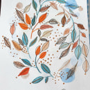 Proyecto final hojas de otoño. Watercolor Painting project by elianaparram - 11.08.2020