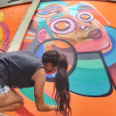 Graffiti wall process in Bali | Street art Ein Projekt aus dem Bereich Traditionelle Illustration von Clarafosca · - 11.11.2020