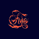 Fire Letters. Lettering, and Digital Lettering project by Darya Filippova - 11.12.2020