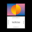 Business cards for Art Director & Set Designer Gina Mills Tossas. Ilustração tradicional, Direção de arte, e Design gráfico projeto de Linus Lohoff - 10.11.2018