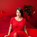 Vermelha. Een project van Fotografische postproductie, Portretfotografie, Artistieke fotografie, Lifest y le fotografie van Nina Bruno - 17.11.2020