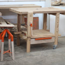banco de carpintero con soporte para maquinas y escuadrdora. Un proyecto de Carpintería de Juan Manuel Rossi - 18.11.2020