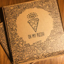 CAJA PIZZA. Design, Traditional illustration, and Packaging project by Jose Carcavilla - 11.30.2020