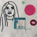 Mi Proyecto, Retrato lineal ;) . Un proyecto de Ilustración de retrato, Bordado y Dibujo de Retrato de Angelica Castro C - 28.11.2020