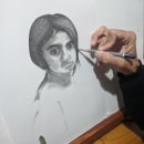 Mi proyecto de retrato. Desenho a lápis projeto de María Carolina Berte - 13.12.2020