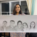 Hello There ! :). Sketching, Pencil Drawing, Portrait Drawing, and Artistic Drawing project by Rainy Surana - 12.21.2020