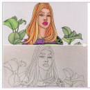 Mi Proyecto del curso: Retrato ilustrado en acuarela. Un proyecto de Pintura a la acuarela de Marcela Preciado Grueso - 27.12.2020