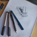 My project in Introduction to Product Design Sketching course- Devices Base Stand. Design de produtos, Esboçado, Desenho, e Sketchbook projeto de Alejandro Serrano - 03.01.2021