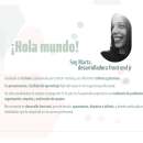 Personal portfolio. Desenvolvimento Web projeto de Marta Rey - 04.01.2021