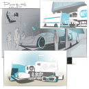 Porsche Event Concept. Een project van Evenementen,  Schetsen, Digitale illustratie y  Concept art van Timo Mueller - 06.01.2021