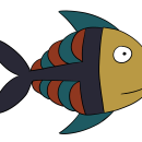 Fish Stickers. Ilustração digital projeto de George Jette - 06.01.2021