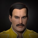 Freddie Mercury. Un progetto di 3D, Scultura, Modellazione 3D e Character design 3D di Minn Thant Sin - 08.01.2021