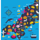 Cornwall Maps. Ilustração tradicional, Ilustração digital, Ilustração infantil e Ilustração editorial projeto de Melanie Chadwick - 11.01.2021