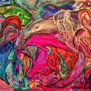 Mi Proyecto del curso: Técnica mixta de tintas de colores, acuarelas, tinta china y lápices de colores.. Un proyecto de Dibujo artístico de Juan Carlos Del Río - 15.01.2021