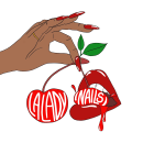 La Lady Nails Illustration. Traditional illustration, Lettering, Digital Illustration, and Digital Lettering project by hailey - 01.18.2019