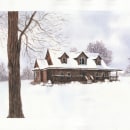 Winter Day!. Un progetto di Pittura, Pittura ad acquerello, Brush Painting e Illustrazione architettonica di ElRey - 16.01.2021