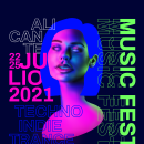 Enigma Music Fest. Un proyecto de Ilustración tradicional, Diseño gráfico, Diseño de carteles e Ilustración digital de Inés López Alexander - 15.06.2020