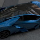 Diseño propio de coche superdeportivo . Design de produtos, e 3D Design projeto de snack - 20.06.2020