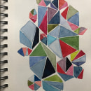 Geometric stuff. Un proyecto de Pintura a la acuarela de Audrey Normand - 22.01.2021