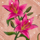 Flores (Artes licenciadas). Ilustração digital projeto de Katia Simões - 05.01.2021