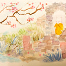My project in Watercolor Illustration with Japanese Influence course. Watercolor Painting project by dorotagrobler - 02.01.2021