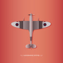 Avião - Supermarine Spitfire. Traditional illustration project by Diogo Matias - 02.04.2021