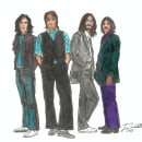 The Beatles.. Pintura em aquarela projeto de Juan Carlos Del Río - 05.02.2021