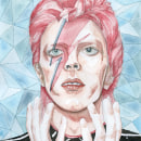 Retrato en acuarela a partir de una fotografía - David Bowie . Traditional illustration, Character Design, Watercolor Painting, Portrait Illustration, and Portrait Drawing project by Lara Izquierdo - 02.11.2021