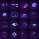 Iconos del After Effects animados en After Effects 😅. Motion Graphics, Animation, Video, Vector Illustration, 2D Animation, and Creativit project by Manuel Díaz Delgado - 02.13.2021