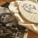 Mi Proyecto del curso: Creación de retratos bordados. Un proyecto de Bordado y Dibujo de Retrato de Mabel Gallo - 10.12.2020
