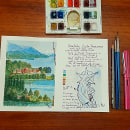 Mi Proyecto del curso: Cuaderno de viaje en acuarela. Un projet de Illustration traditionnelle de Susana Aguilar - 21.02.2021