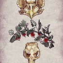 Life & Death series. Un projet de Illustration traditionnelle, Conception de tatouage, Illustration botanique et Illustration naturaliste de Chema G. Baena Art - 22.02.2021
