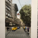 Mi Proyecto del curso: Paisajes urbanos en acuarela. Un proyecto de Pintura a la acuarela de Paqui Martín - 22.02.2021