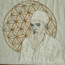 SatNam, regalo bordado para un amigo Kundalini. Creativit, Embroider, and Fiber Arts project by martikimoreniki - 02.23.2021