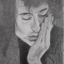 Retrato a lápiz de Bob Dylan. Desenho a lápis, Desenho, Desenho de retrato, e Desenho realista projeto de Chema Barberarena - 22.02.2021