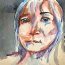 My project in Artistic Portrait with Watercolors course. Ilustração de retrato projeto de anna.cuffe - 23.02.2021