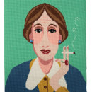 Virginia Woolf needlepoint. Arts, and Crafts project by Emily Peacock - 02.24.2021
