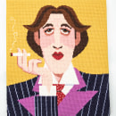 Oscar Wilde needlepoint. Arts, and Crafts project by Emily Peacock - 02.24.2021