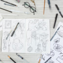 Mi Proyecto del curso: Sketchbook para coleccionar ideas ilustradas. Pencil Drawing, and Digital Illustration project by Catalina Bu - 12.01.2020