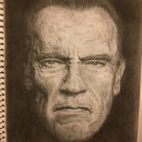 Retrato a lápiz de Arnold Schwarzenegger. Pencil Drawing project by josebatm - 03.01.2021