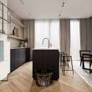 calmly kitchen. 3D Design project by BENJAMÍN ARNELA TOLEDANO - 11.10.2020