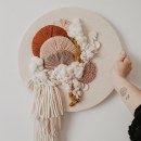 Tableaux Rond Multi-techniques. Embroider, and Fiber Arts project by Julie Robert - 03.02.2021