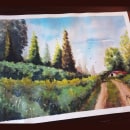 Paisaje en acuarela. Traditional illustration, Painting, Drawing, and Watercolor Painting project by Sergio Vera - 02.02.2021