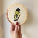 Pintassilgo (Goldfinch bird). Bordado projeto de Beatrix Reche - 03.03.2021