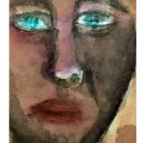 Mi Proyecto: Retrato artístico en acuarela. Pintura em aquarela projeto de monfergo - 26.02.2021