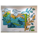 Landscape mural 2021. Traditional illustration, and Painting project by Varduk Varduk - 03.04.2021