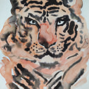 Tiger. Watercolor Painting project by aleksandra_mz - 03.06.2021