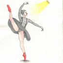 Mi Proyecto del curso: Bailarina. Un projet de Illustration traditionnelle de Juan Estrada - 07.03.2021