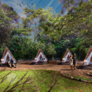 Glamping Puyo. 3D, Architecture, and Matte Painting project by Andres Celi - 03.09.2021